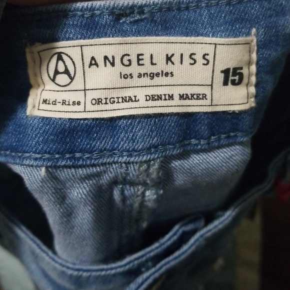 mid rise denim shorts - Picture 4 of 4